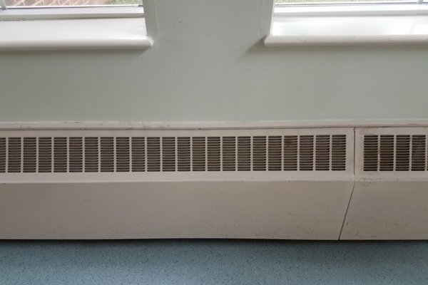 baseboard vent depicting forced air system